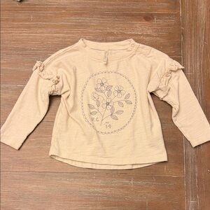 Rylee + Cru Ruffle Long Sleeve Romper || Wildflower